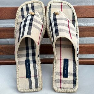 Burberry espadrille sandals